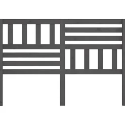 vidaXL Tête de lit Gris 166x4x100 cm Bois massif de pin