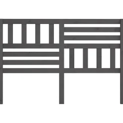 vidaXL Tête de lit Gris 166x4x100 cm Bois massif de pin