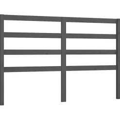 vidaXL Tête de lit Gris 166x4x100 cm Bois massif de pin 817652