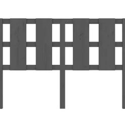 vidaXL Tête de lit Gris 125,5x4x100 cm Bois massif de pin 817982