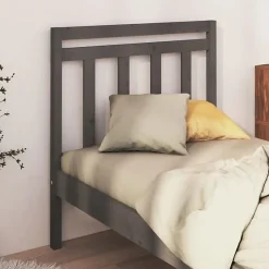 vidaXL Tête de lit Gris 81x4x100 cm Bois massif de pin 817767