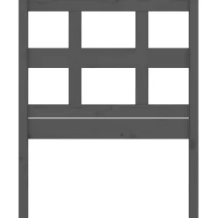 vidaXL Tête de lit Gris 80,5x4x100 cm Bois massif de pin 818897