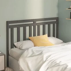 vidaXL Tête de lit Gris 141x4x100 cm Bois massif de pin 817787