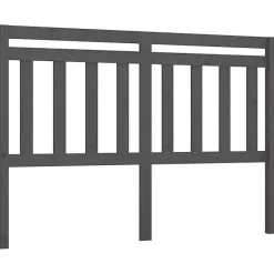 vidaXL Tête de lit Gris 126x4x100 cm Bois massif de pin 814086
