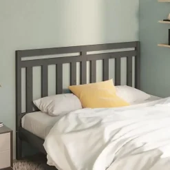 vidaXL Tête de lit Gris 126x4x100 cm Bois massif de pin 814086