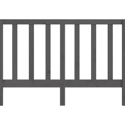 vidaXL Tête de lit Gris 166x4x100 cm Bois massif de pin 817702