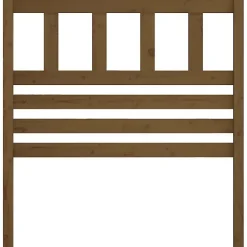 vidaXL Tête de lit Marron miel 81x4x100 cm Bois massif de pin