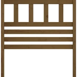 vidaXL Tête de lit Marron miel 81x4x100 cm Bois massif de pin