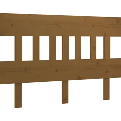 vidaXL Tête de lit Marron miel 203,5x3x81 cm Bois massif de pin 819143