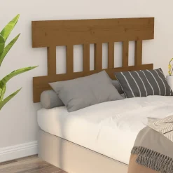 vidaXL Tête de lit Marron miel 203,5x3x81 cm Bois massif de pin 819143
