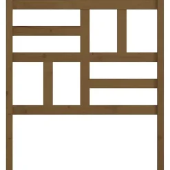 vidaXL Tête de lit Marron miel 106x4x104 cm Bois massif de pin 818178