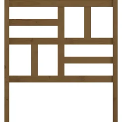 vidaXL Tête de lit Marron miel 106x4x104 cm Bois massif de pin 818178