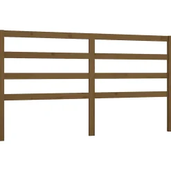 vidaXL Tête de lit Marron miel 206x4x100 cm Bois massif de pin 817663