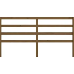 vidaXL Tête de lit Marron miel 206x4x100 cm Bois massif de pin 817663