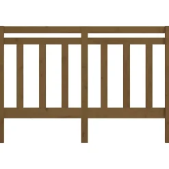 vidaXL Tête de lit Marron miel 126x4x100 cm Bois massif de pin 817783