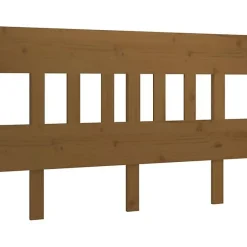 vidaXL Tête de lit Marron miel 143,5x3x81 cm Bois massif de pin 819123