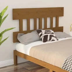 vidaXL Tête de lit Marron miel 143,5x3x81 cm Bois massif de pin 819123