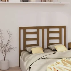 vidaXL Tête de lit Marron miel 141x4x100 cm Bois massif de pin 818818
