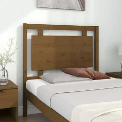vidaXL Tête de lit Marron miel 95,5x4x100 cm Bois massif de pin 817923