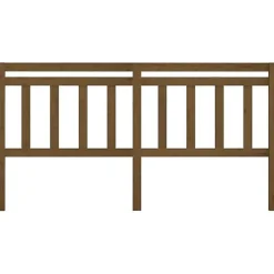 vidaXL Tête de lit Marron miel 206x4x100 cm Bois massif de pin 814117