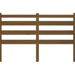 vidaXL Tête de lit Marron miel 126x4x100 cm Bois massif de pin 818413