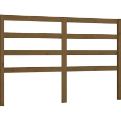 vidaXL Tête de lit Marron miel 126x4x100 cm Bois massif de pin 817633