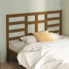 vidaXL Tête de lit Marron miel 126x4x104 cm Bois massif de pin 818133