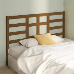 vidaXL Tête de lit Marron miel 126x4x104 cm Bois massif de pin 818133