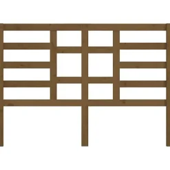 vidaXL Tête de lit Marron miel 126x4x104 cm Bois massif de pin 818133