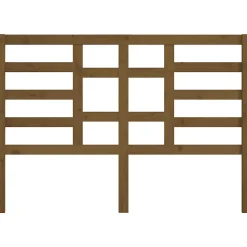 vidaXL Tête de lit Marron miel 126x4x104 cm Bois massif de pin 818133