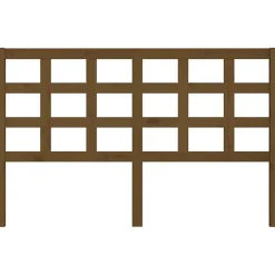 vidaXL Tête de lit Marron miel 156x4x100 cm Bois massif de pin 817898