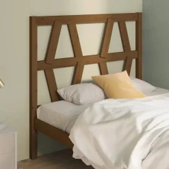 vidaXL Tête de lit Marron miel 96x4x100 cm Bois massif de pin 818603