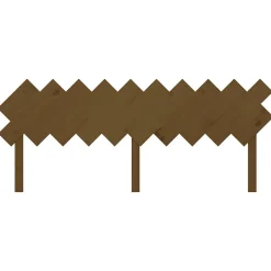 vidaXL Tête de lit Marron miel 196x3x80,5 cm Bois massif de pin 819243