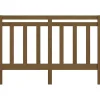 vidaXL Tête de lit Marron miel 146x4x100 cm Bois massif de pin 817793