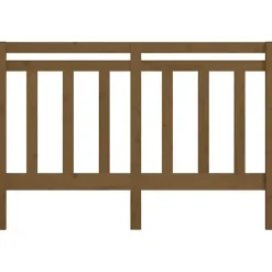 vidaXL Tête de lit Marron miel 146x4x100 cm Bois massif de pin 817793
