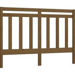 vidaXL Tête de lit Marron miel 146x4x100 cm Bois massif de pin 817793