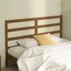 vidaXL Tête de lit Marron miel 146x4x100 cm Bois massif de pin 817643