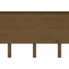 vidaXL Tête de lit Marron miel 124x6x82,5 cm Bois massif de pin 819163