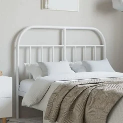 vidaXL Tête de lit métal blanc 120 cm 353715