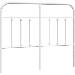 vidaXL Tête de lit métal blanc 120 cm 352658