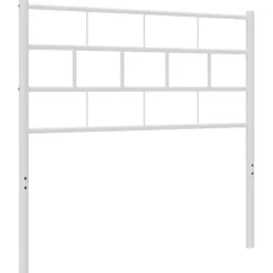 vidaXL Tête de lit métal blanc 80 cm 355735