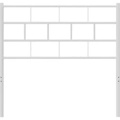 vidaXL Tête de lit métal blanc 80 cm 355735