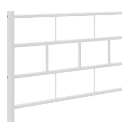 vidaXL Tête de lit métal blanc 80 cm 355735