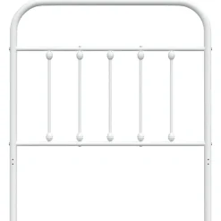 vidaXL Tête de lit métal blanc 80 cm 352654