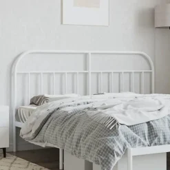 vidaXL Tête de lit métal blanc 180 cm 353720