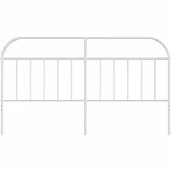 vidaXL Tête de lit métal blanc 180 cm 353720