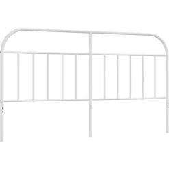 vidaXL Tête de lit métal blanc 180 cm 353720