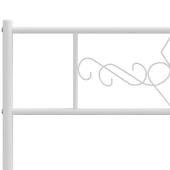 vidaXL Tête de lit métal blanc 75 cm 355342