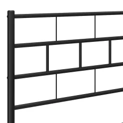 vidaXL Tête de lit métal noir 193 cm 355696