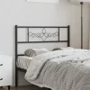 vidaXL Tête de lit métal noir 100 cm 355296